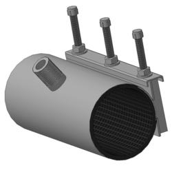 Хомут врезной ОД=98-108 L=300 нар. резьба ДУ20